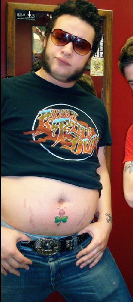 Three-Leaf Penis Tattoo